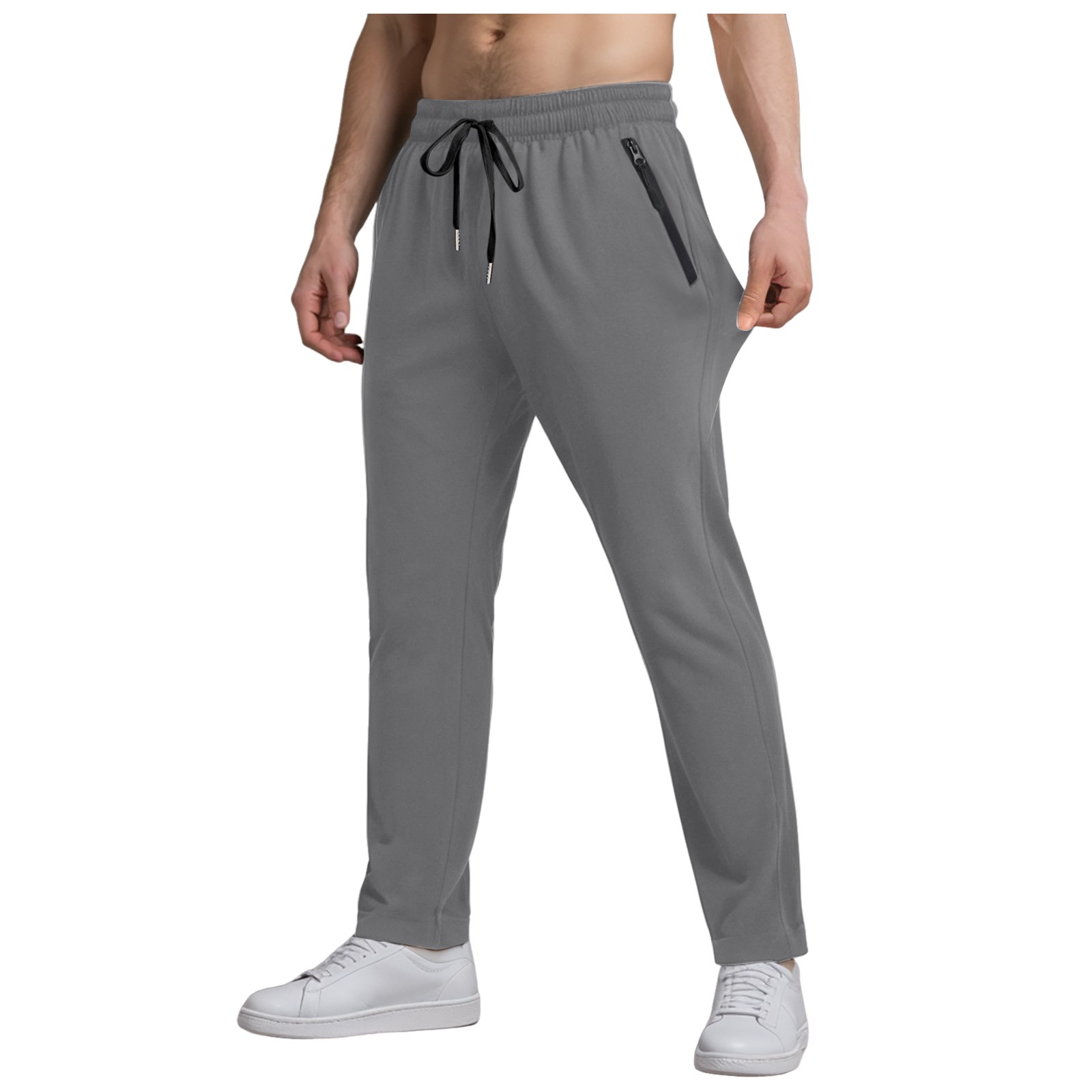 thumbnail image 4 of Pantalones de chándal largos con cintura elástica y estampado floral para hombre, mezcla de poliéster, corte holgado informal, ligeros y suaves, S-XXXL, 4 of 8